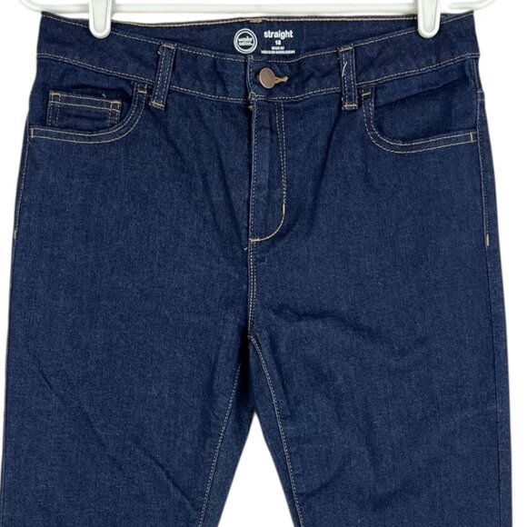 Wonder Nation Girls Straight Leg Classic Fit Stretch Blue Denim Jeans Sz 16 NWOT - Picture 3 of 10